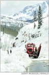 Snow plow working in the San Juans