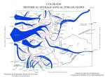 Diagram depicting average streamflow leaving Colorado -- graphic/State Engineer