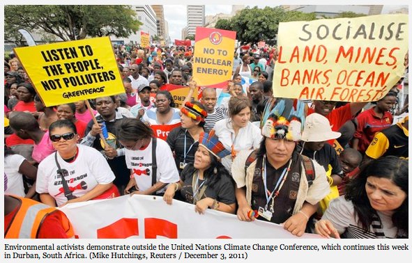 demonstratorsdurbinsouthafricaclimatetalksdecember2011