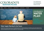 Colorado Water Plan website screen shot November 1, 2013