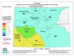 Snow Water Equivalent as a percent of normal February 4, 2014 via the NRCS