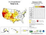 US Drought Monitor February 4, 2014
