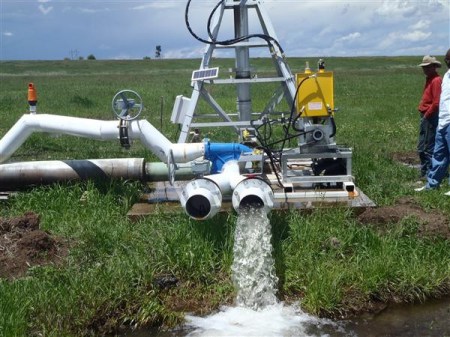 Hydropower sprinkler system via Homelink Magazine