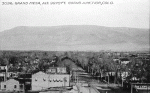 Grand Junction back in the day with the Grand Mesa in background