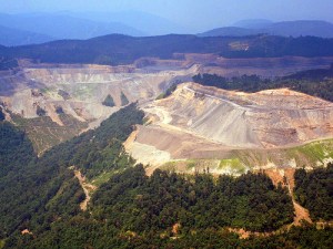 Mountain top removal for coal mining