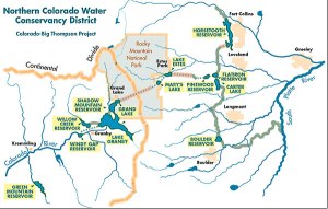 Map of the Colorado-Big Thompson Project via Northern Water