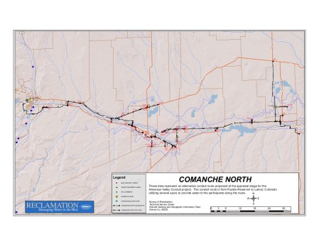 Arkansas Valley Conduit Comanche North route via Reclamation