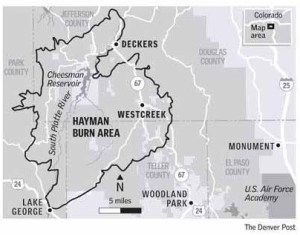 Hayman burn area via The Denver Post