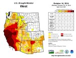 West Drought Monitor October 14, 2014
