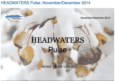 Headwaters Pulse cover November/December 2014