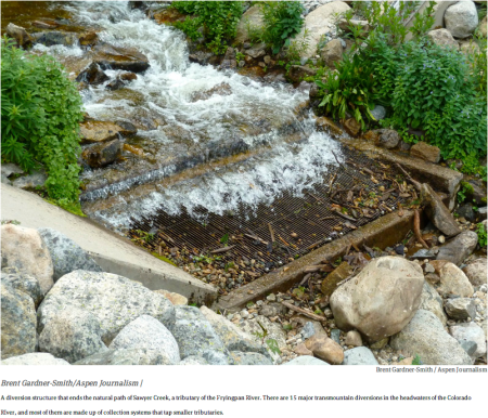 Sawyer Creek diversion via Aspen Journalism