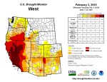 West Drought Monitor February 3, 2015