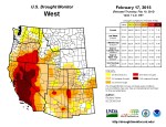 West Drought Monitor February 15, 2015