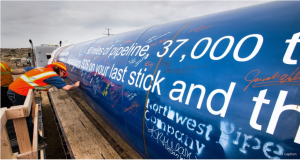 Last section of pipe for Southern Delivery System photo via The Colorado Springs Gazette