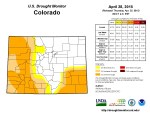 Colorado Drought Monitor April 28, 2015