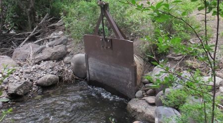 McKinley Ditch headgate photo via the Colorado Water Trust