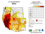 West Drought Monitor April 15, 2015