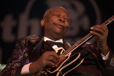 B.B. King at the North Sea Jazz Festival in Rotterdam, 2009 via Wikipedia Commons