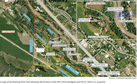 Aerial view of the Roaring Fork Club (exhibit at trial) via Aspen Journalism