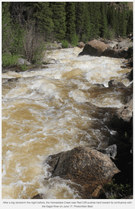 Eagle River June 17, 2015 via Allen Best