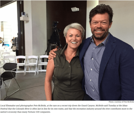 Peter McBride and Pat Mulroy at the Ideas Festival June 2015