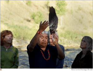 “Water is life; water is sacred,” said Southern Ute Sun Dance Chief Kenny Frost, who led a ceremony to heal the Animas River on Sunday at sunrise at Santa Rita Park in Durango