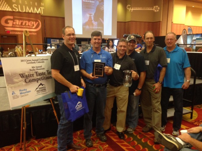 Taste test Winner.Castle Rock. September 14, 2015 Rocky Mountain Section AWWA.