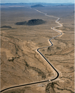 The Central Arizona Aqueduct delivers water from the Colorado River to underground aquifers in southern Arizona. UT researcher Bridget Scanlon recommends more water storage projects like the aqueduct to help protect against variability in the river’s water supply. U.S. Bureau of Reclamation.