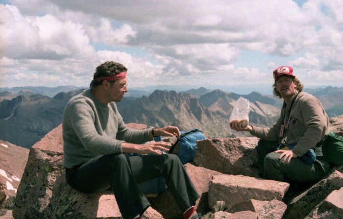 Coyote Gulch enjoying a lunch break in the San Juans.
