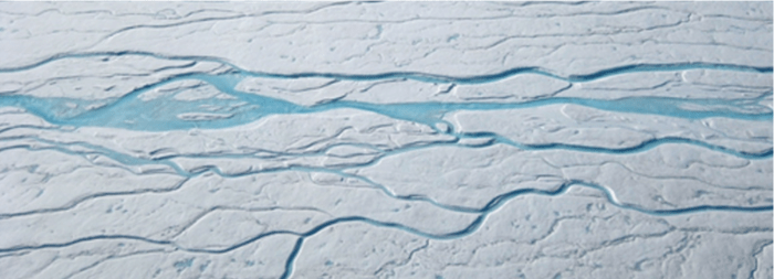 Ice flows in greenland