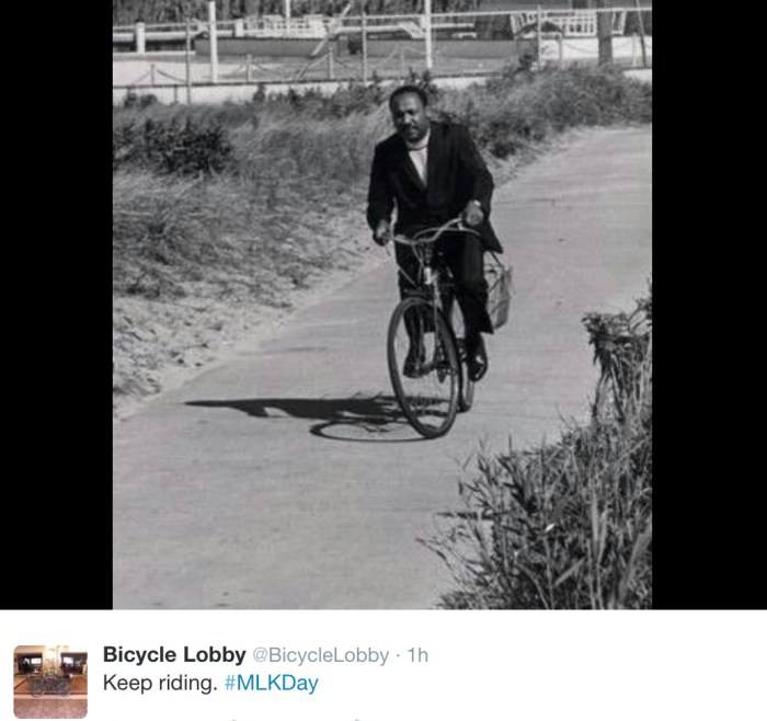 mlkridingbicycleviabicyclelobby
