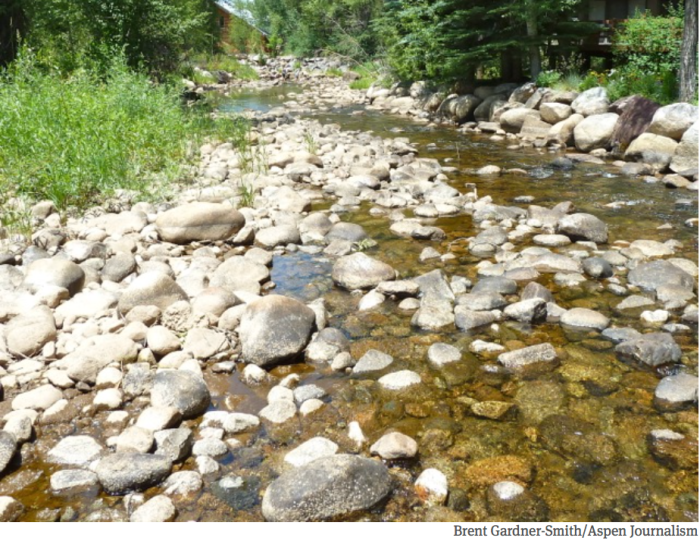 Roaring Fork River in early July 2012 via Aspen Journalism