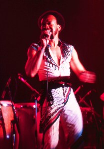 Maurice White performing in 1982, with Earth, Wind, and Fire at the Ahoy Rotterdam, The Netherlands. Photo via Wikipedia.com.