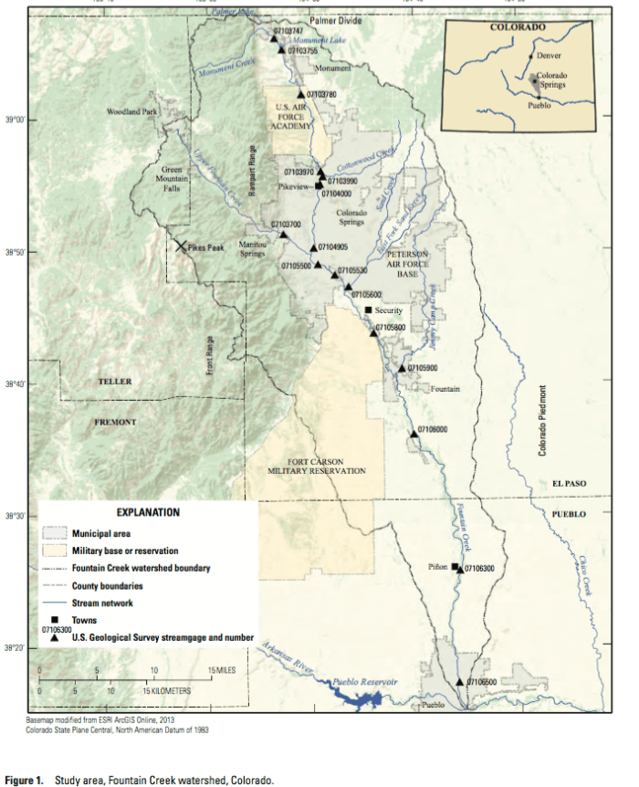 Report: Remediation Scenarios for Attenuating Peak Flows and Reducing Sediment Transport in Fountain Creek, Colorado, 2013