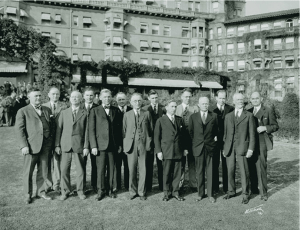 The first Metropolitan Water District Board of Directors’ meeting in Pasadena, December 1928. Photo via the Metropolitan Water District of Southern California.