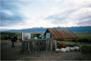 Waiting for the clouds to lift at the Jack Observatory, Bluff Park, Westcliffe.