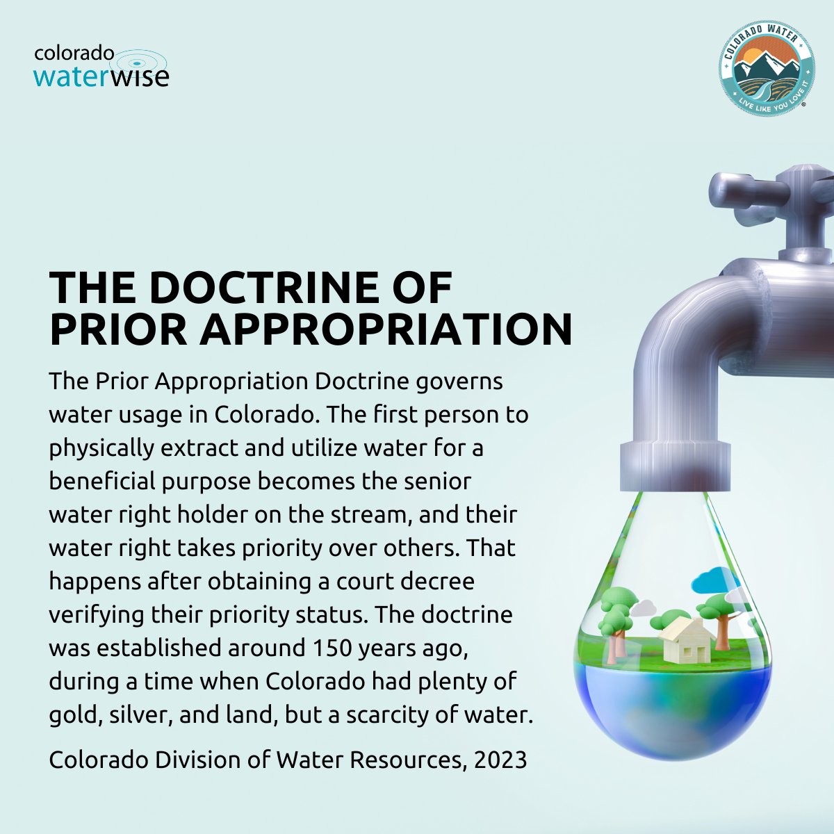 doctrine of prior appropriation colorado water wise 042023 Coyote Gulch