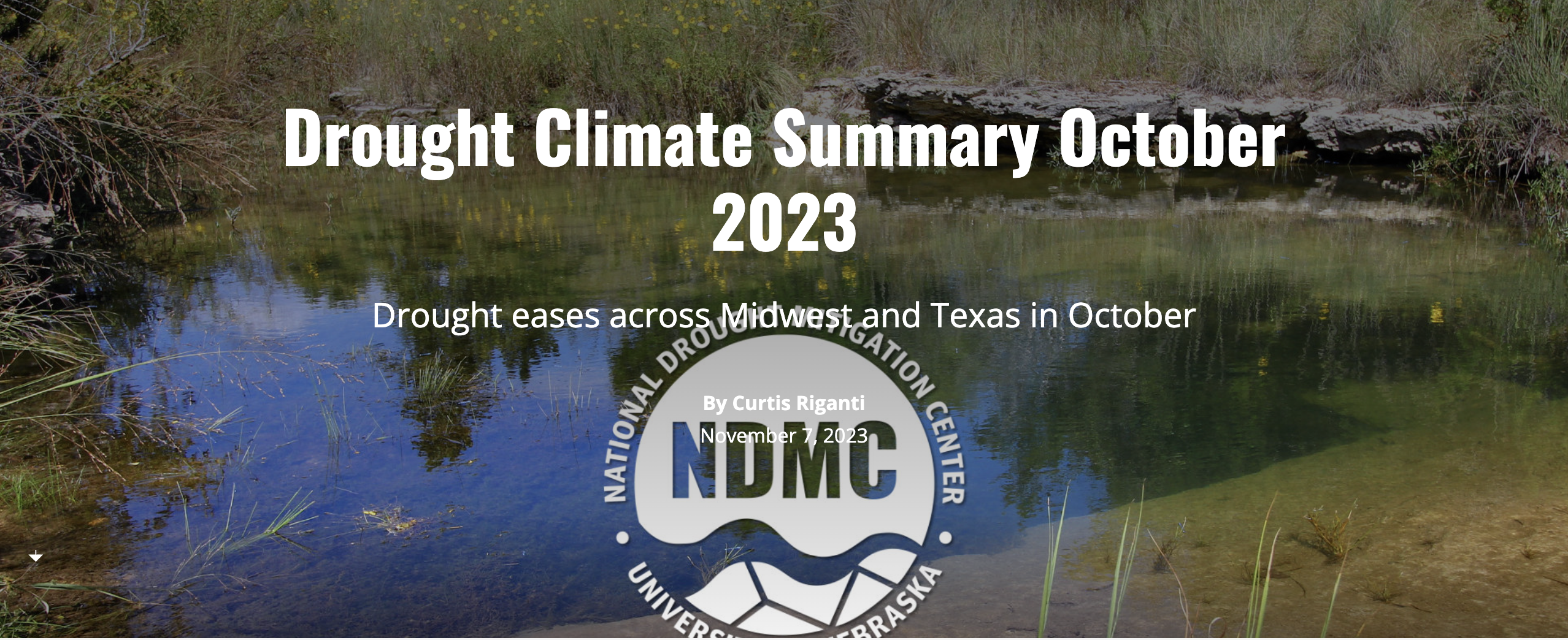 #Drought #Climate Summary October 2023 — National Drought Mitigation ...